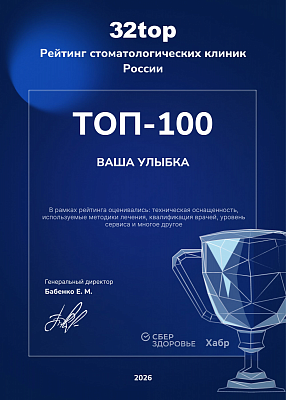 Рейтинг стоматологических клиник России — ТОП-100